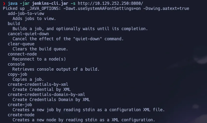 Connecting to Jenkins