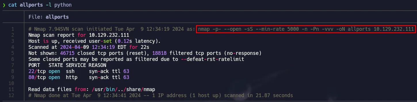 TCP Scan